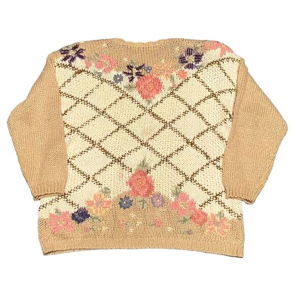 Huntington Ridge Women Sweaters Size XL Vintage Pullover Knit Embroidery - Picture 1 of 4